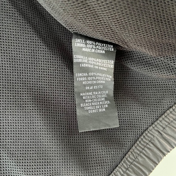 Oneill Black Rain Wind Breaker Zip Jacket - Big Kids Size M - Picture 7 of 7